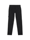 Men's Wappen Logo Cargo Straight Pants Black - STONE ISLAND - BALAAN 3