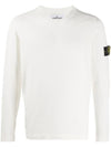 Men's Logo Wappen Knit Top Ivory - STONE ISLAND - BALAAN 1