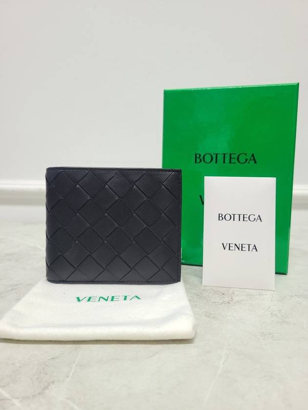 Black Intrecciato Half Wallet - BOTTEGA VENETA - BALAAN 6