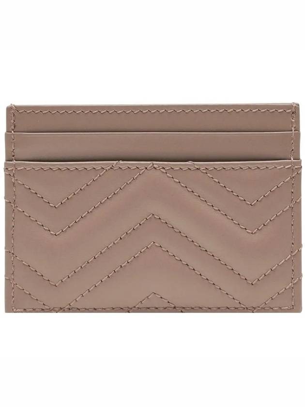 GG Marmont Matelasse 2 Tier Card Wallet Dusty Pink - GUCCI - BALAAN 4