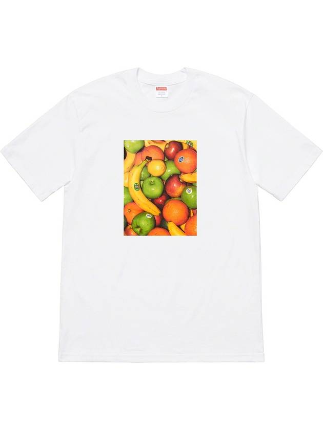 Fruits Fruit Short Sleeve TShirt Fruit Tee White - SUPREME - BALAAN 1