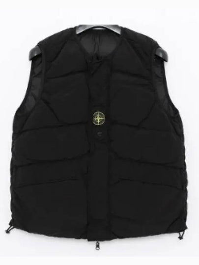 Econyl Reversible Compass Logo Vest Black - STONE ISLAND - BALAAN 2