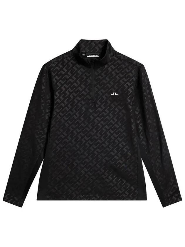 Luke Bias Bridge Deboss Print Mid Layer Long Sleeve T-Shirt Black - J.LINDEBERG - BALAAN 3