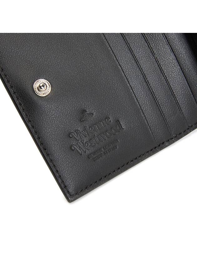 Logo Two-Fold Half Wallet Black - VIVIENNE WESTWOOD - BALAAN 6