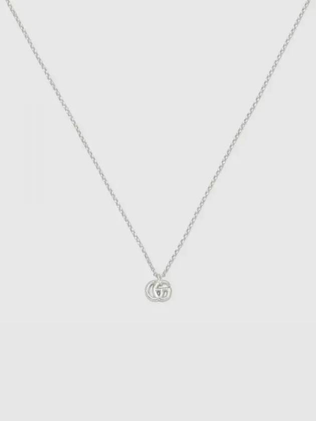 GG Marmont 925 Sterling Silver Necklace Silver - GUCCI - BALAAN 2