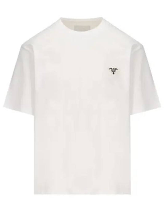 long sleeve t-shirt UJN837240F0009 P24 WHITE - PRADA - BALAAN 2