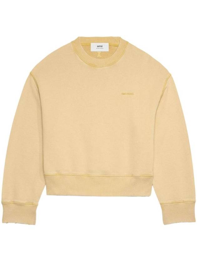 Fade Out Sweatshirt Vanilla Cream - AMI - BALAAN 1