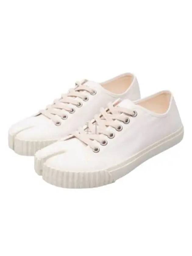 Tabi Cotton Low Top Sneakers White - MAISON MARGIELA - BALAAN 2