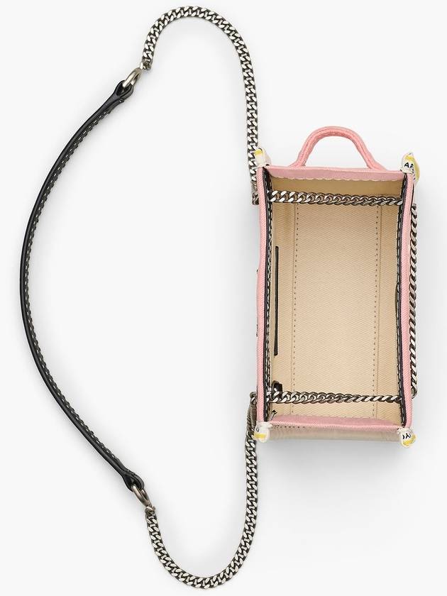 Denim Chain The Crossbody Tote Ribbon Pink 2F4HCR016H05 669 - MARC JACOBS - BALAAN 4