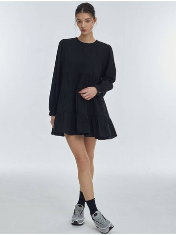 CanCan Long Sleeve One Piece Black - MANAVIS7 - BALAAN 1