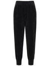 Official W CHANILLE KNIT JOGGER PT BK - ANEWGOLF - BALAAN 1