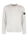 Wappen Patch Crew Neck Knit Top Stucco - STONE ISLAND - BALAAN 1