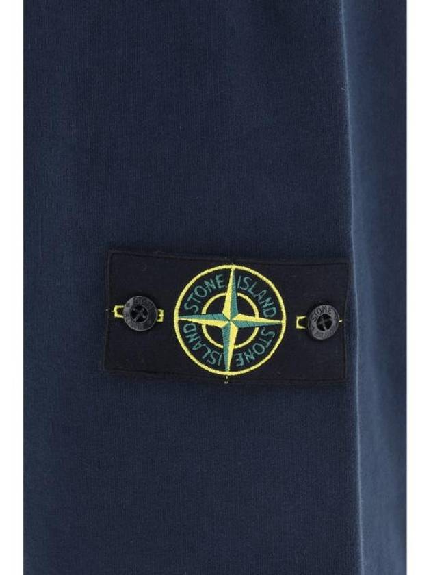 Signature Wappen Patch Cotton Baggy Pants Navy - STONE ISLAND - BALAAN 4