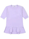 Golf Wear One Point Frill T-Shirt PURPLE - WHITEBALL - BALAAN 8