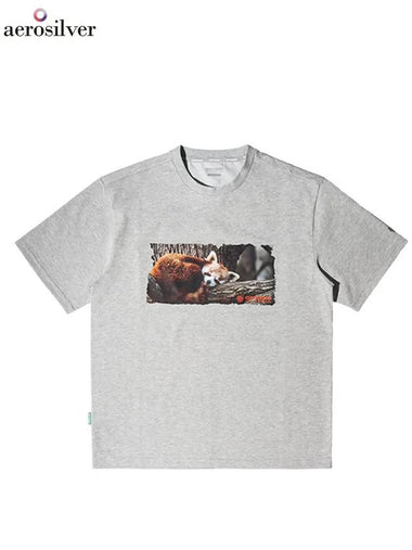 Endangered Animal Picture TShirt Melange Gray - OFFGRID - BALAAN 1