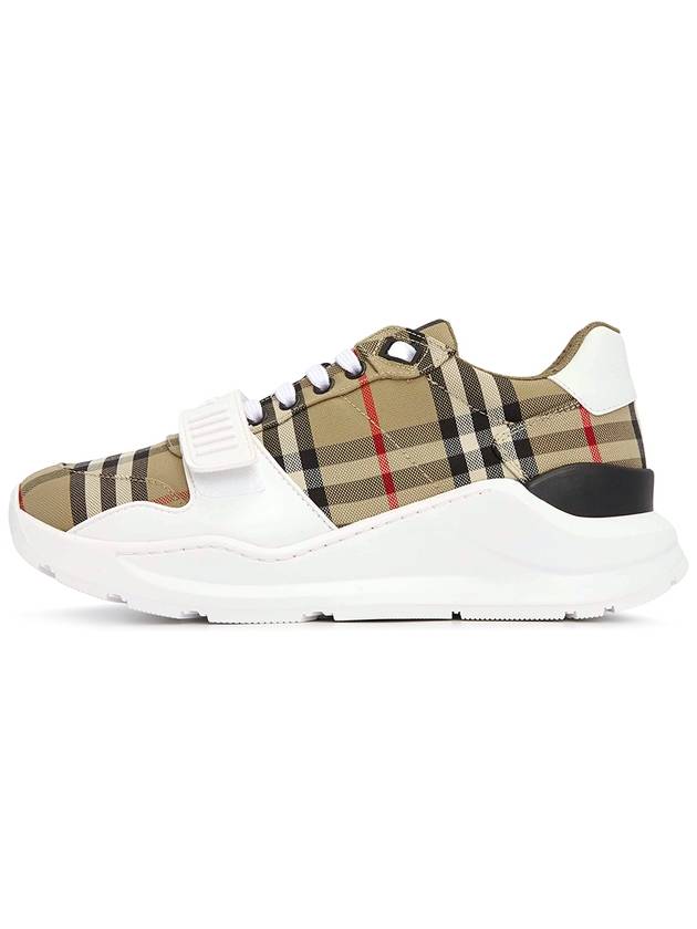 Vintage Check Suede Leather Sneakers Archive Beige - BURBERRY - BALAAN 5