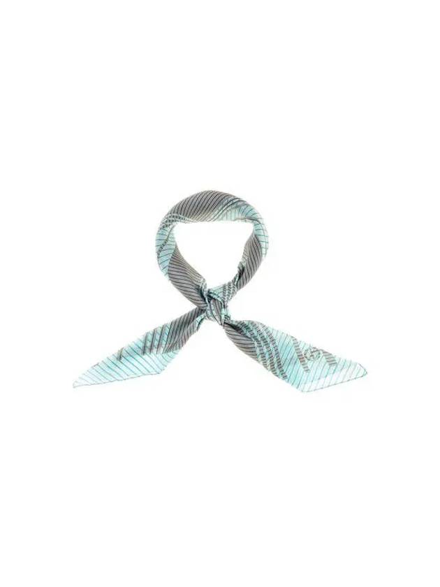 Women s Striped Pattern Silk Foulard Light Blue - GIORGIO ARMANI - BALAAN 1