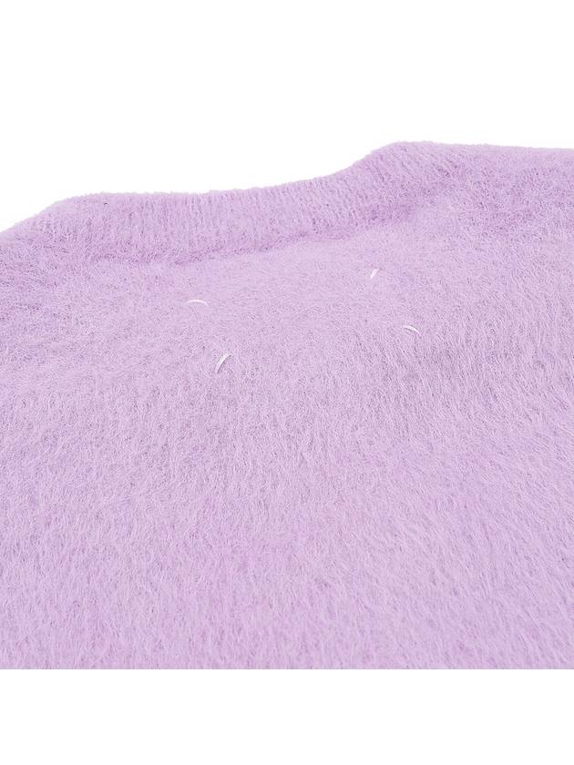 Pearl Button Back Stitch Angora Short Cardigan Lavender - MAISON MARGIELA - BALAAN 11