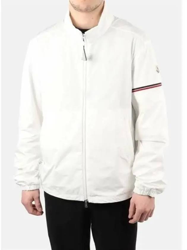 Ruinette Logo Patch Nylon Zip Up Jacket White - MONCLER - BALAAN 3