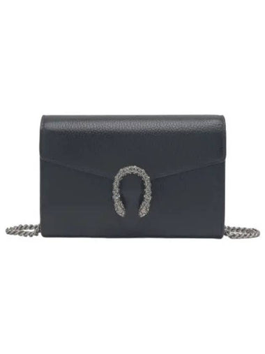 Mini leather chain bag black - GUCCI - BALAAN 1