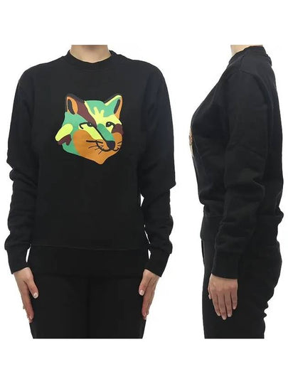 Men's Big Foxhead Patch Sweatshirt Black - MAISON KITSUNE - BALAAN 2