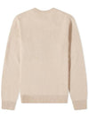 Men's Big Fox Head Classic Pullover Knit Top Beige - MAISON KITSUNE - BALAAN 4