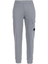 Men's Lens Waffen Jogger Track Pants Gray - CP COMPANY - BALAAN.