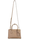 Galleria Saffiano Leather Small Tote Bag Beige - PRADA - BALAAN 4