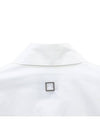 Back Logo Cotton Long Sleeve Shirt White - WOOYOUNGMI - BALAAN 3