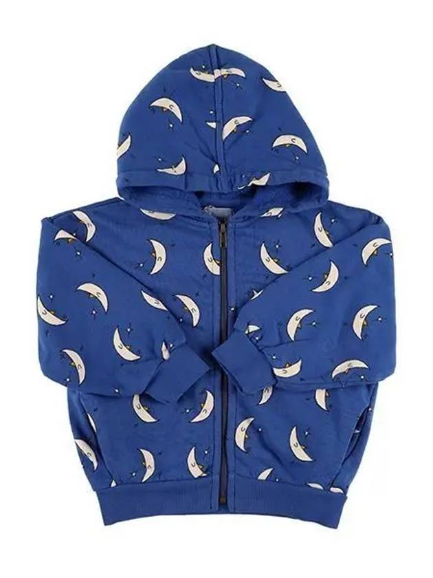 Kids Beneath The Moon Hooded Zip-Up Jacket Blue - BOBO CHOSES - BALAAN 2