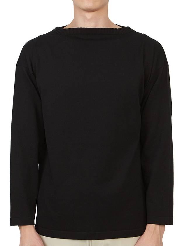 Men's Organnic Cotton Knit Top Black - ANDERSEN-ANDERSEN - BALAAN 2