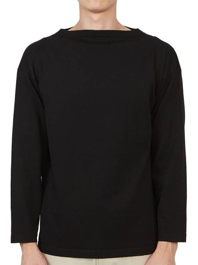 Boatman Organnic Cotton Knit Top Black - ANDERSEN-ANDERSEN - BALAAN 2