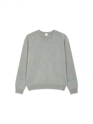 Color combination line wool crew neck knit light green 271800 - PAUL SMITH - BALAAN 1