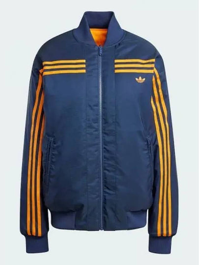 adidas 70s reversible bomber jacket navy orange JN7657 - ADIDAS - BALAAN 2