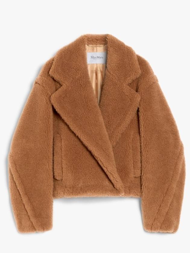 Gardone Crop Teddy Jacket Camel - MAX MARA - BALAAN 2