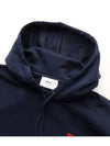 Heart Small Logo Hoodie Navy - AMI - BALAAN 4