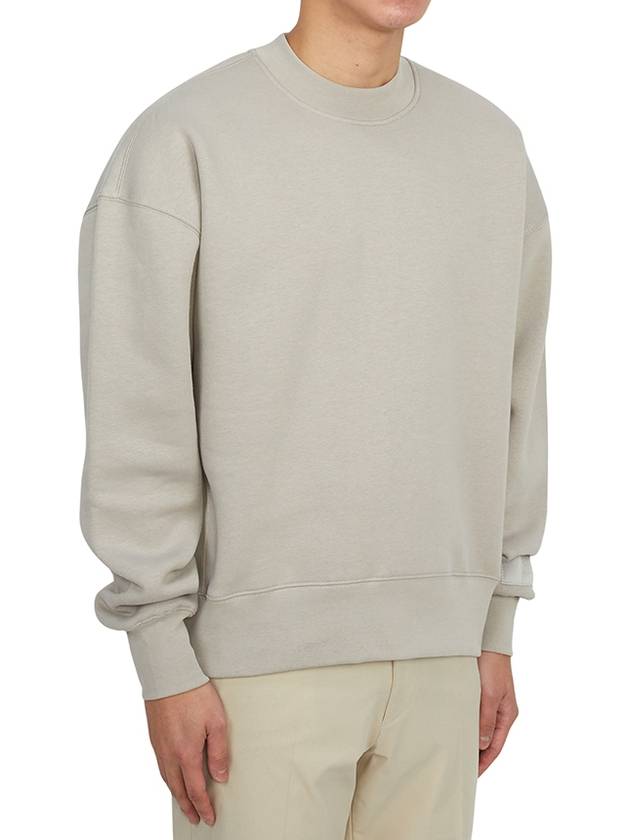 Alexandre Mattiussi Embroidered Logo Sweatshirt Pearl Grey - AMI - BALAAN 4