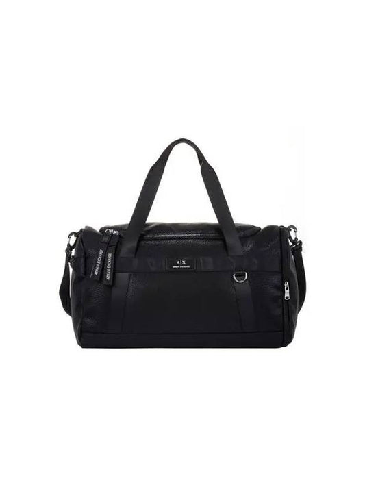 Men's embossed grainy zipper duffel bag black 270211 - ARMANI EXCHANGE - BALAAN 1