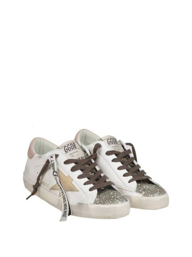 Platinum Glitter Toe Leather Low Top Sneakers White - GOLDEN GOOSE - BALAAN 3