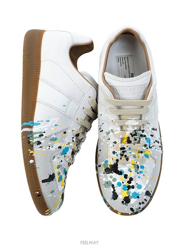 Replica Paint Drop Low Top Sneakers White - MAISON MARGIELA - BALAAN 2