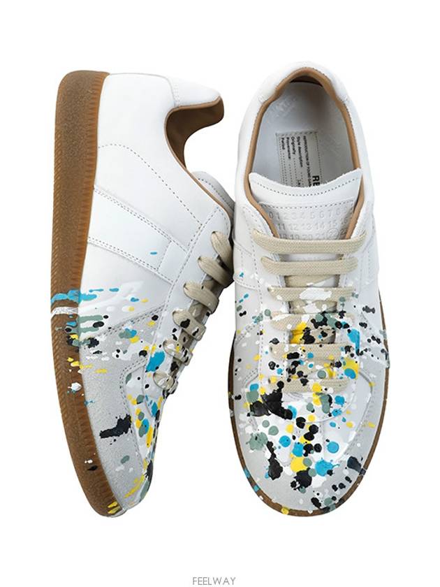 Replica Paint Drop Low Top Sneakers White - MAISON MARGIELA - BALAAN 3