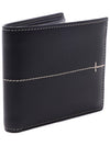 Men's Stitched 2-stage Bicycle Wallet Black - TOD'S - BALAAN.