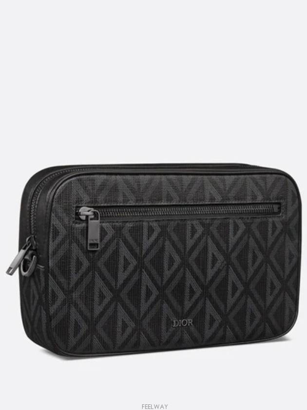 Toiletry CD Diamond Canvas Case Pouch Bag Black - DIOR - BALAAN 5