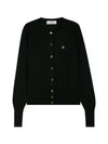 Bea Logo Cardigan Black - VIVIENNE WESTWOOD - BALAAN 2