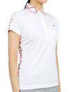 Women's Cara Polo Short Sleeve T-Shirt White - J.LINDEBERG - BALAAN 4