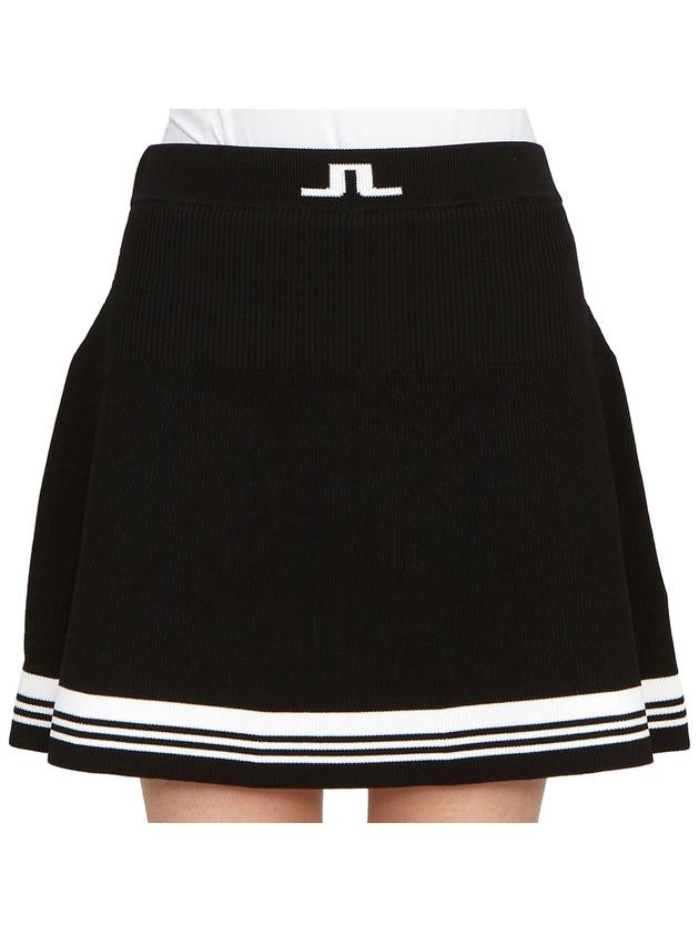 Women's Frida Striped Knit Skirt Black - J.LINDEBERG - BALAAN 7