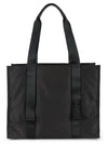 Women's Recycled Tech Medium Tote Bag Black - GANNI - BALAAN 3