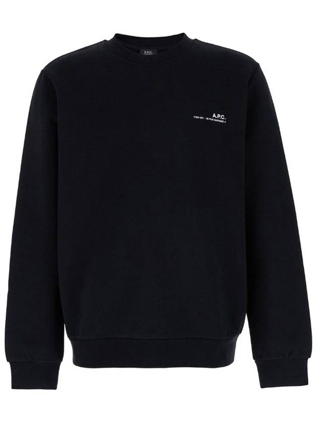 Item Logo Crew Sweatshirt Black - A.P.C. - BALAAN 2