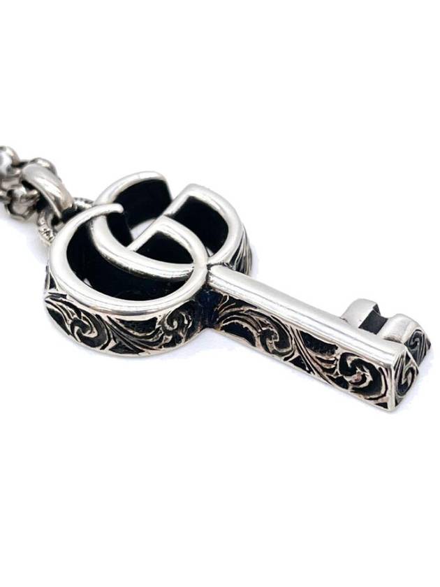 Double G Key Necklace YBB627757001 Silver - GUCCI - BALAAN 5