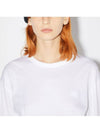 Men's Face Patch Long Sleeve T-Shirt White - ACNE STUDIOS - BALAAN 3